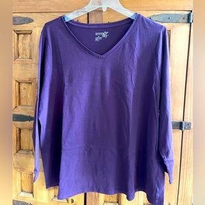Long Sleeved V-neck Tee